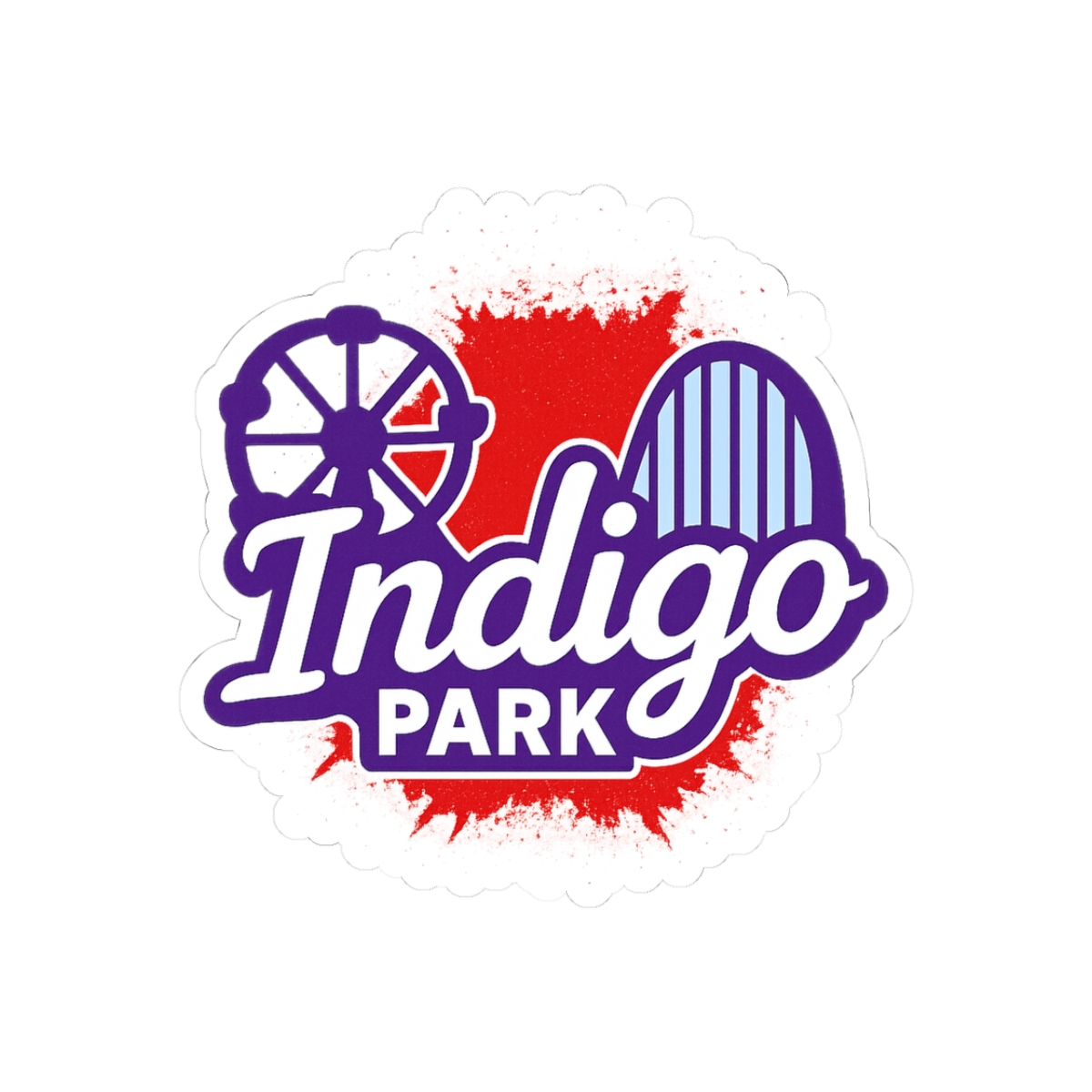 indigo park blood logo Sticker