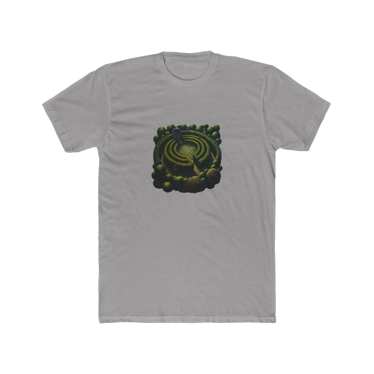 Whimsical Park Maze T Shirt - Optical Illusion Explorer Graphic